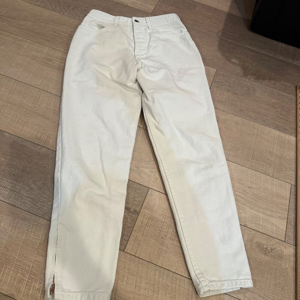 GUESS GEORGES MARCIANO WOMENS HIGH RISE VINTAGE 90'S WHITE JEANS SIZE 30